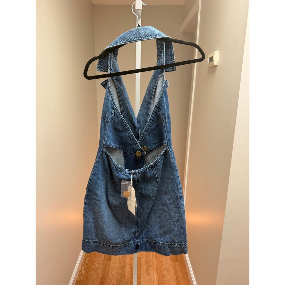 NEW Show Me Your MuMu Darien Dress Denim Mini size XS - Picture 7 of 8